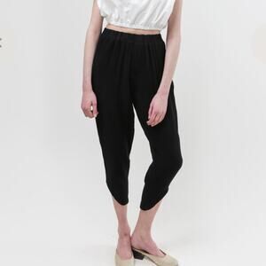 Priory Cheon Cotton Pull On Minimalist Pant Black L